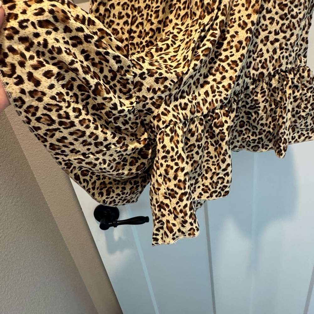 Shein Leopard Print Romper - Picture 2 of 3